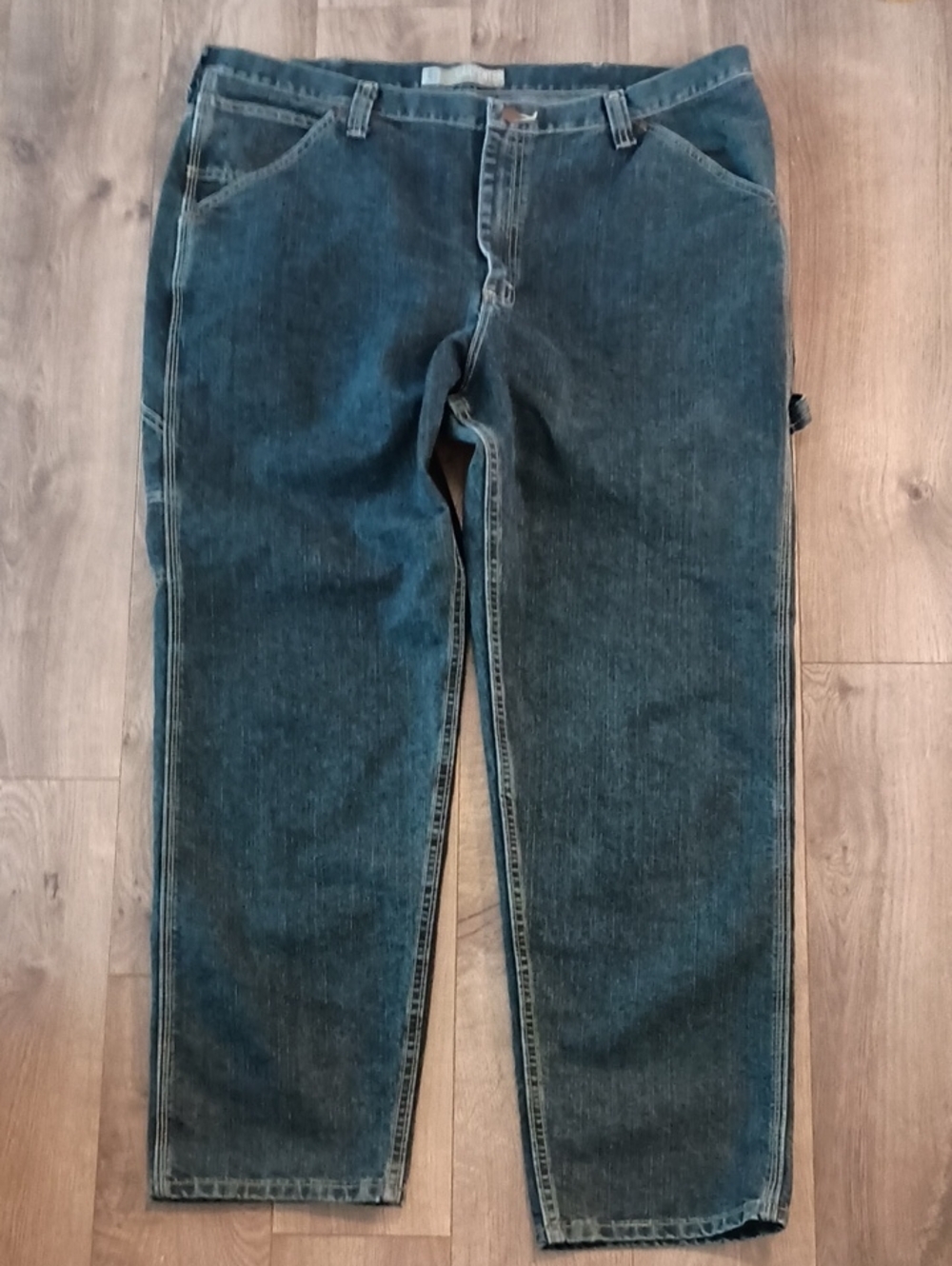Men's Lee Carpenter Jeans Medium Dark Blue Denim 44x32